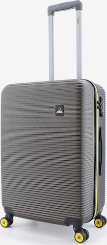 National Geographic Suitcase 'Abroad' in Grey: front