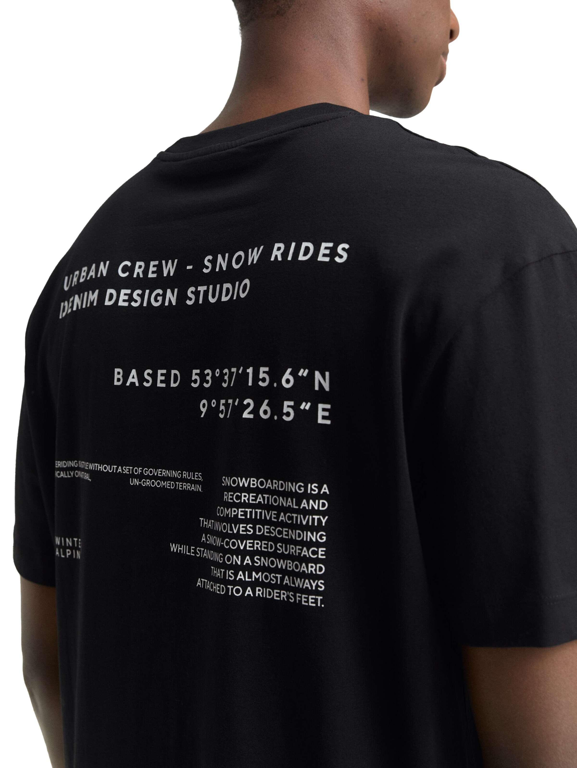 Maglietta di TOM TAILOR DENIM in nero