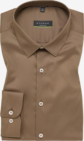 ETERNA Slim fit Business Shirt in Brown