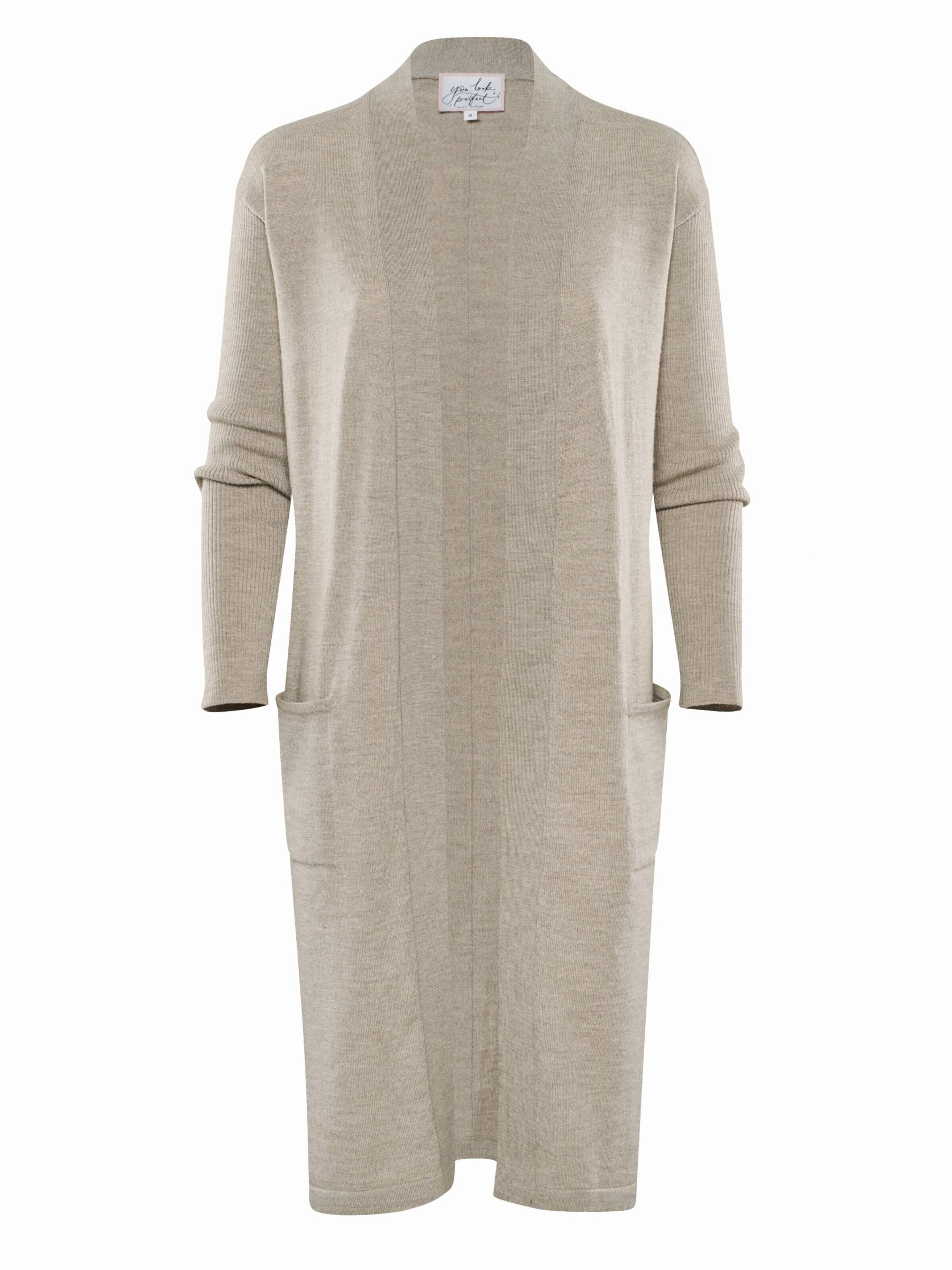 YOU LOOK PERFECT Knit cardigan 'BLOSSOM' in Grey: front