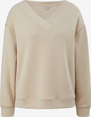 comma casual identity Sweatshirt in Beige: predná strana