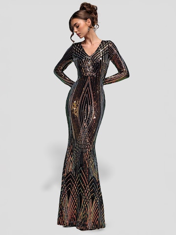 GODDIVA Dress in Black: front