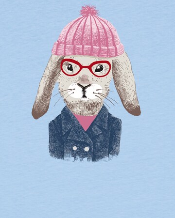 T-Shirt 'Hase' watabout.kids en bleu