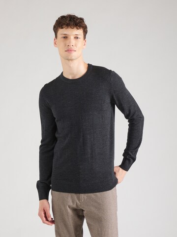 Bruun & Stengade Pullover 'Jupiter' in Grau: Vorderseite