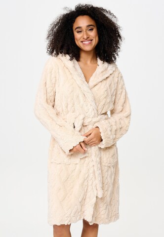 LingaDore Bademantel in Beige: Vorderseite