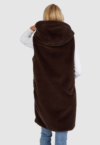 Gilet White Label en marron