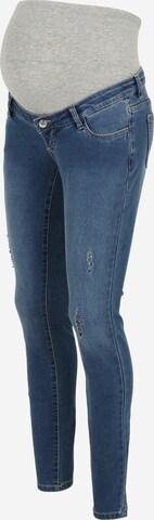 Vero Moda Maternity Skinny Jeansy 'ZIA' w kolorze niebieski: przód