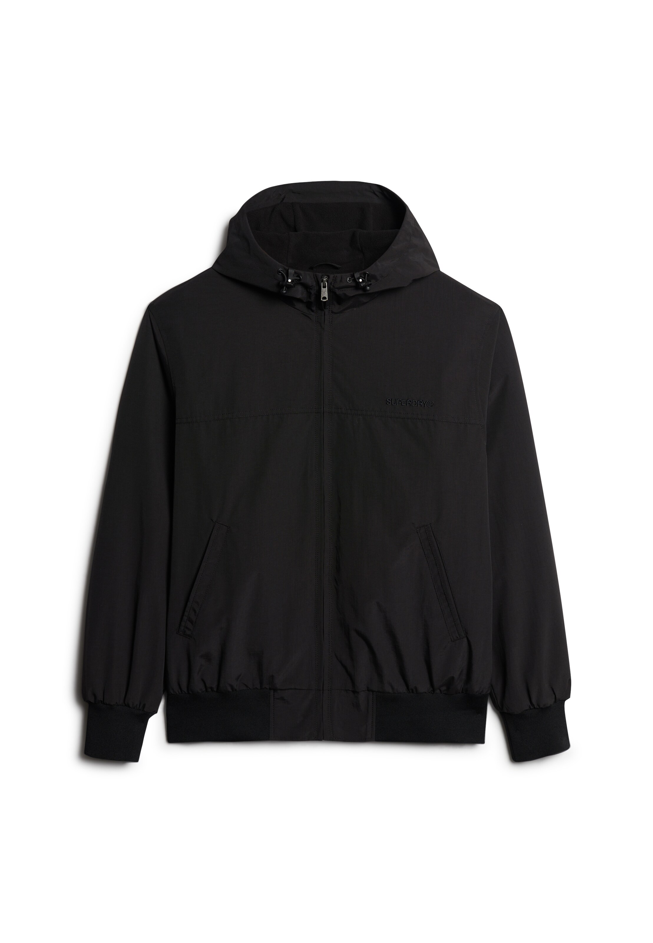 Superdry Prehodna jakna 'Surplus' | črna barva: sprednja stran