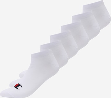 Champion Authentic Athletic Apparel - Calcetines deportivos en blanco: frente