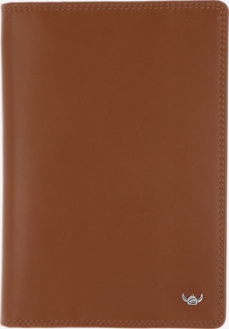 Porte-monnaies GOLDEN HEAD en marron : devant
