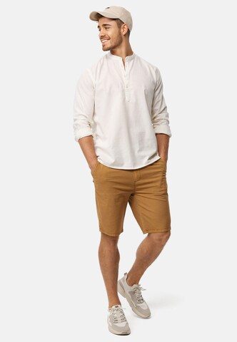 INDICODE JEANS Regular Trousers 'INSan' in Brown