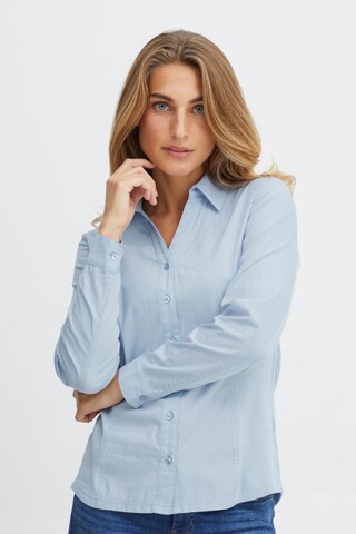 Fransa Blouse 'Pastin' in Blue: front