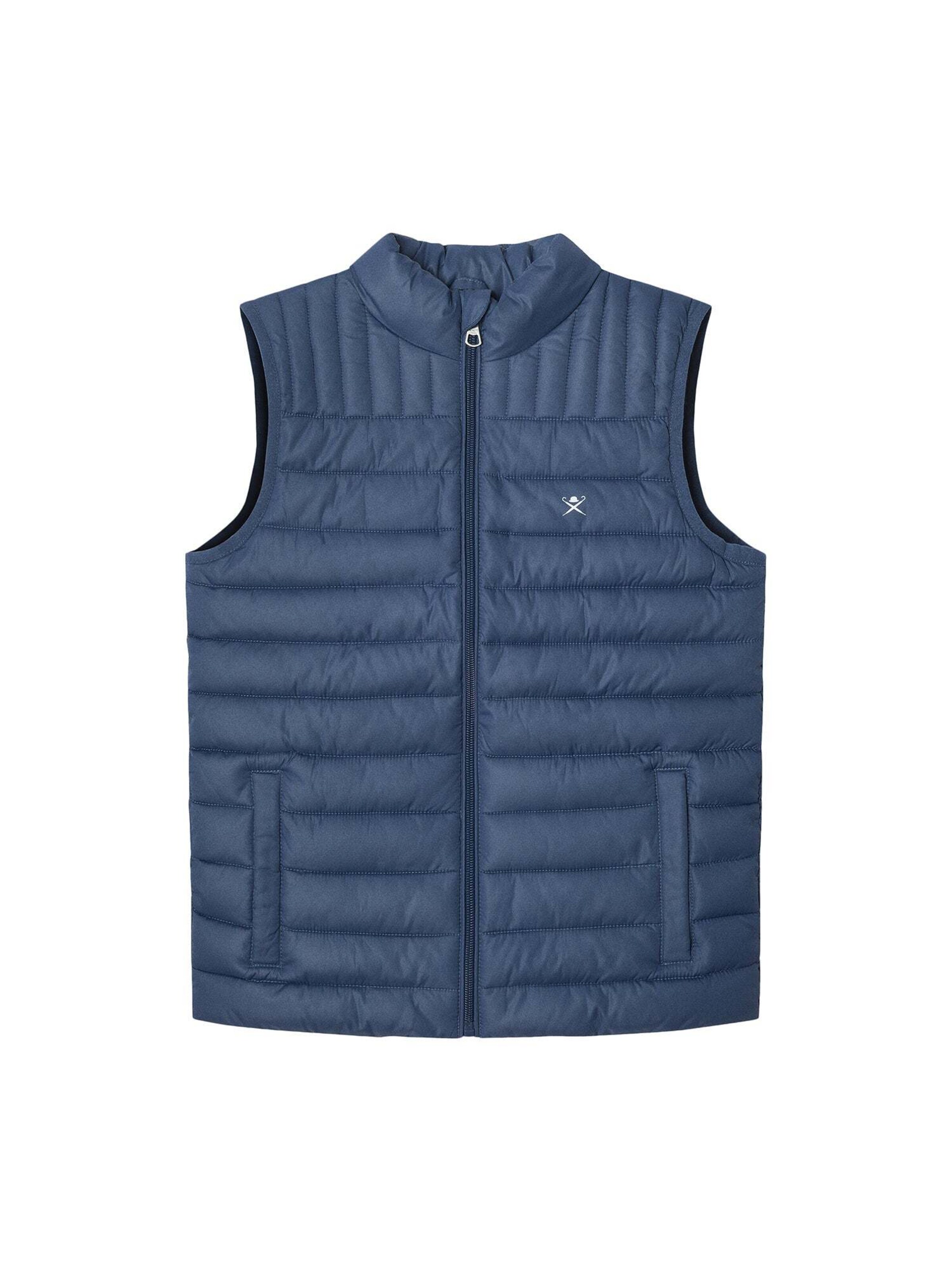 Gilet di Hackett London in blu: frontale