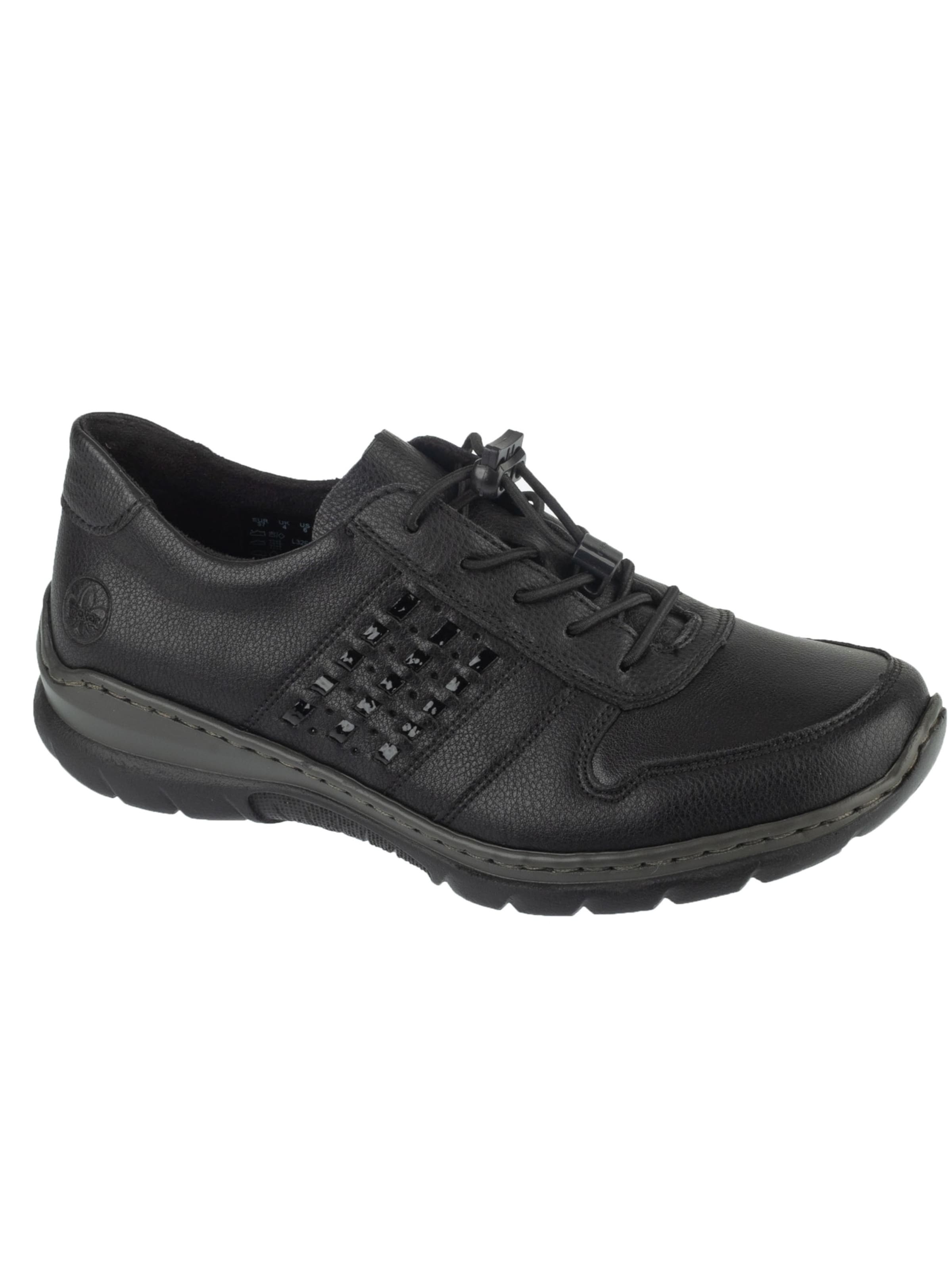 Slip on Rieker en noir : devant