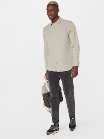 Only & Sons Regular fit Button Up Shirt 'BAIN' in Grey