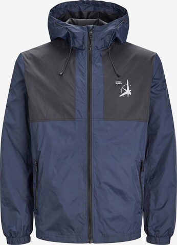 JACK & JONES Functionele jas 'FILO' in Blauw: voorkant