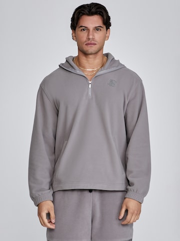 Felpa di SikSilk in grigio: frontale
