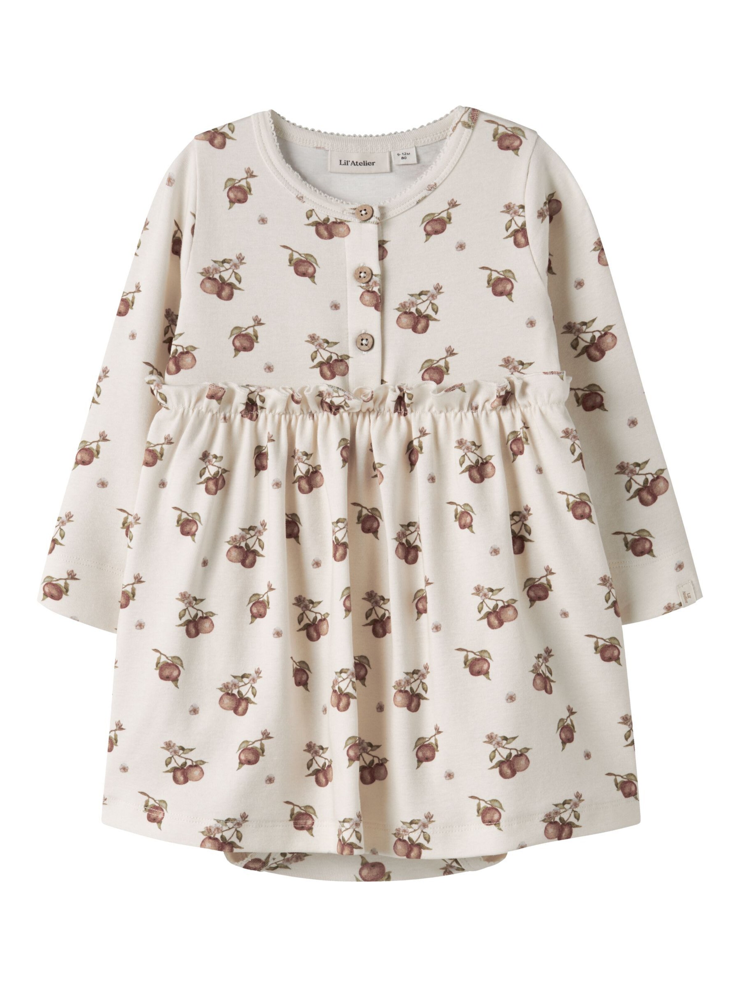 Lil'Atelier Jurk in Wit: voorkant