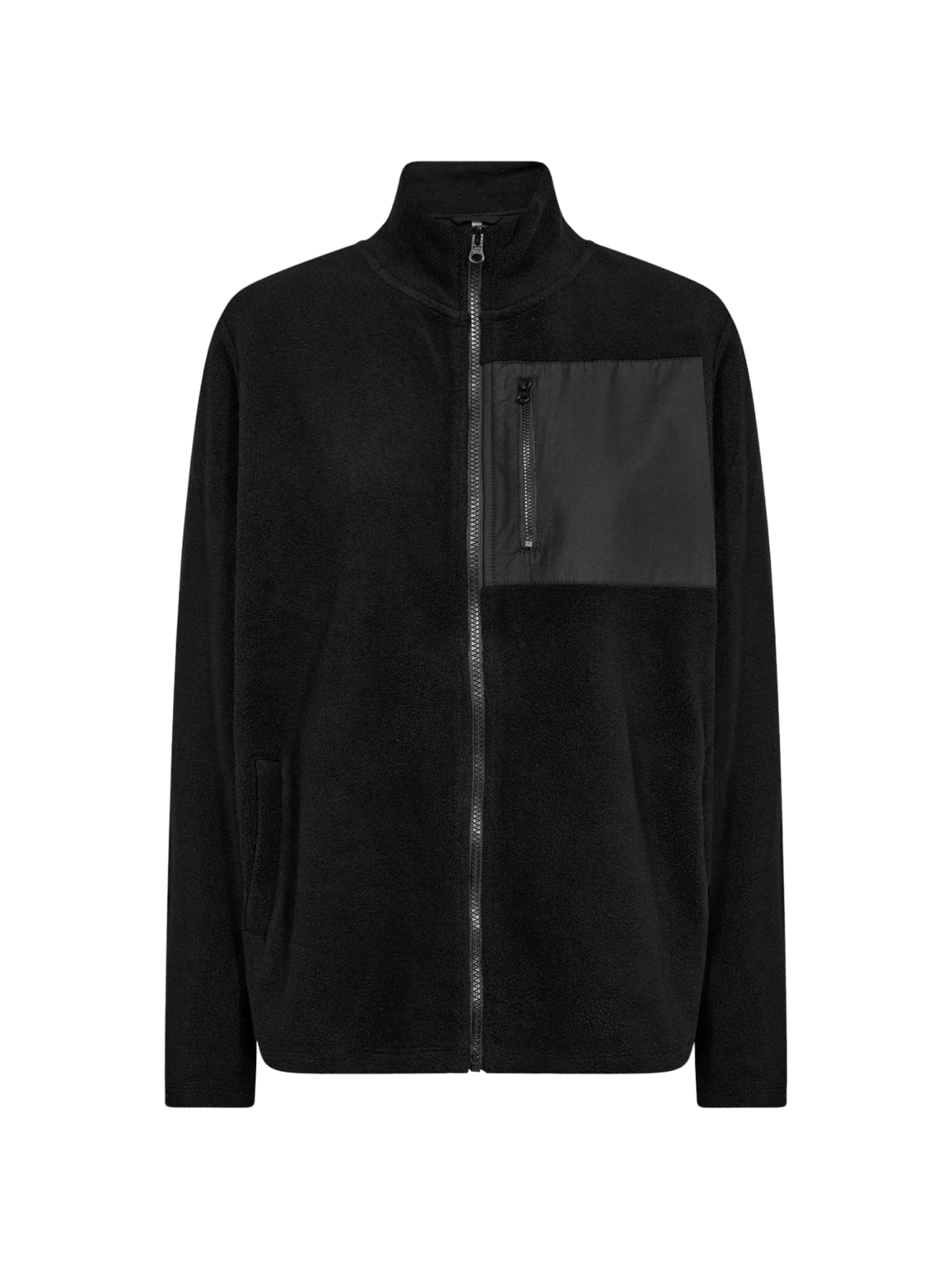 Soyaconcept Fleecetakki 'Felica' värissä musta: etupuoli