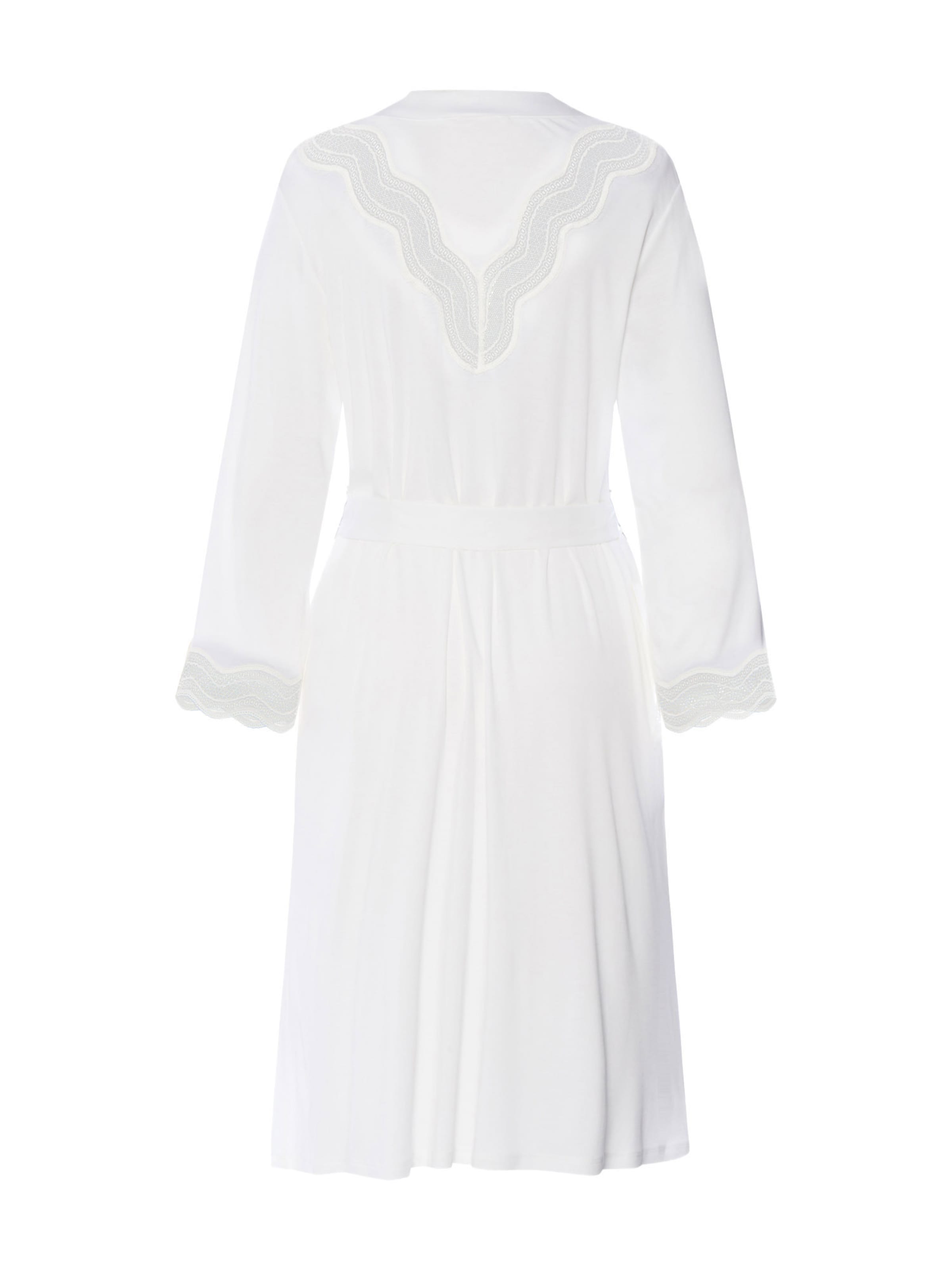 Hanro Badjas kort 'Cira' in Wit