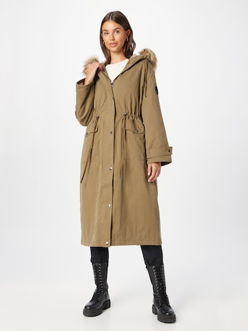 ONLY Between-seasons parka 'HONEY' in Green: front
