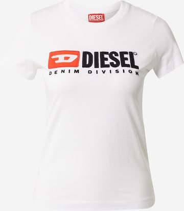 DIESEL Shirt 'SLI' in Wit: voorkant