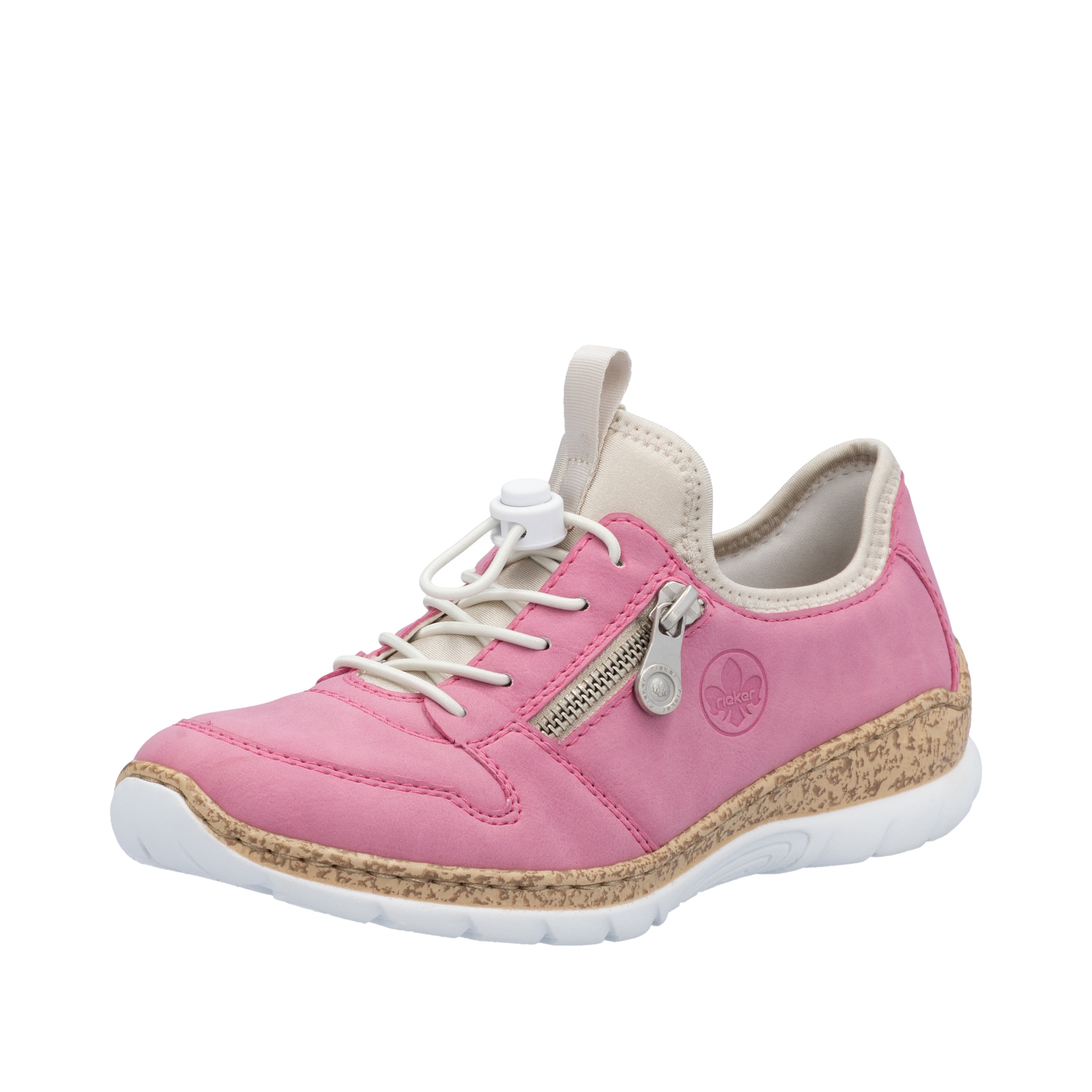 Slip on Rieker en rose : devant