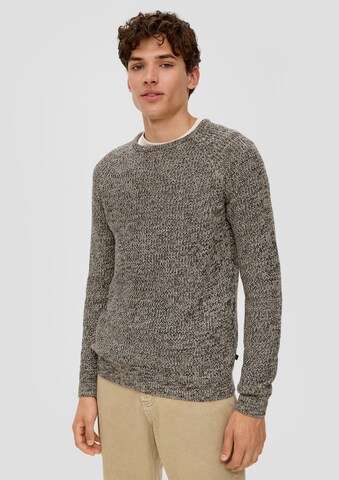 Pull-over QS en marron : devant