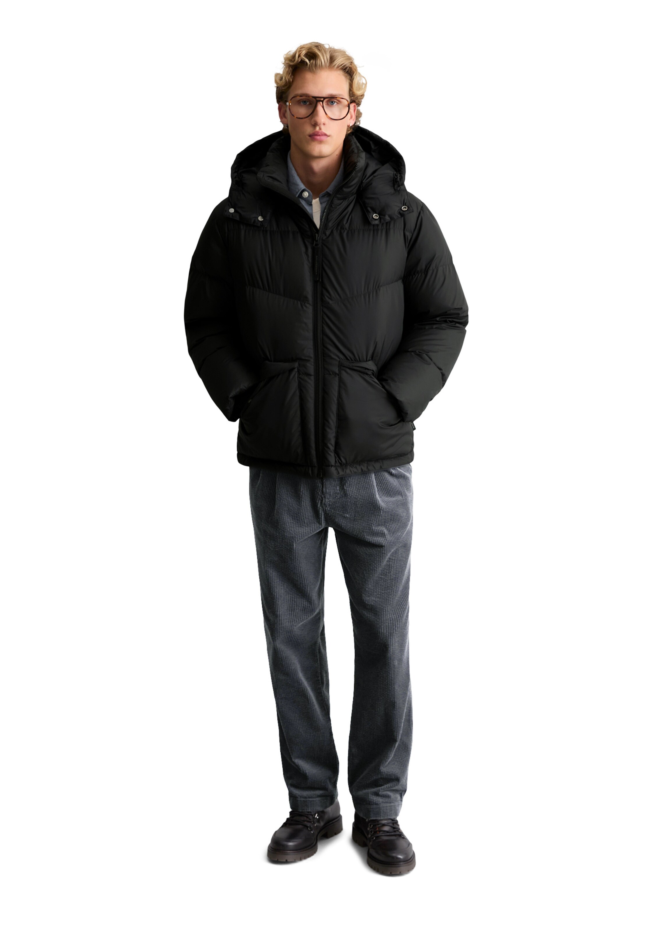 Marc O'Polo DENIM Jacke in Schwarz: Vorderseite
