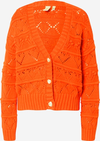 Y.A.S Knit Cardigan 'LOVINA' in Orange: front