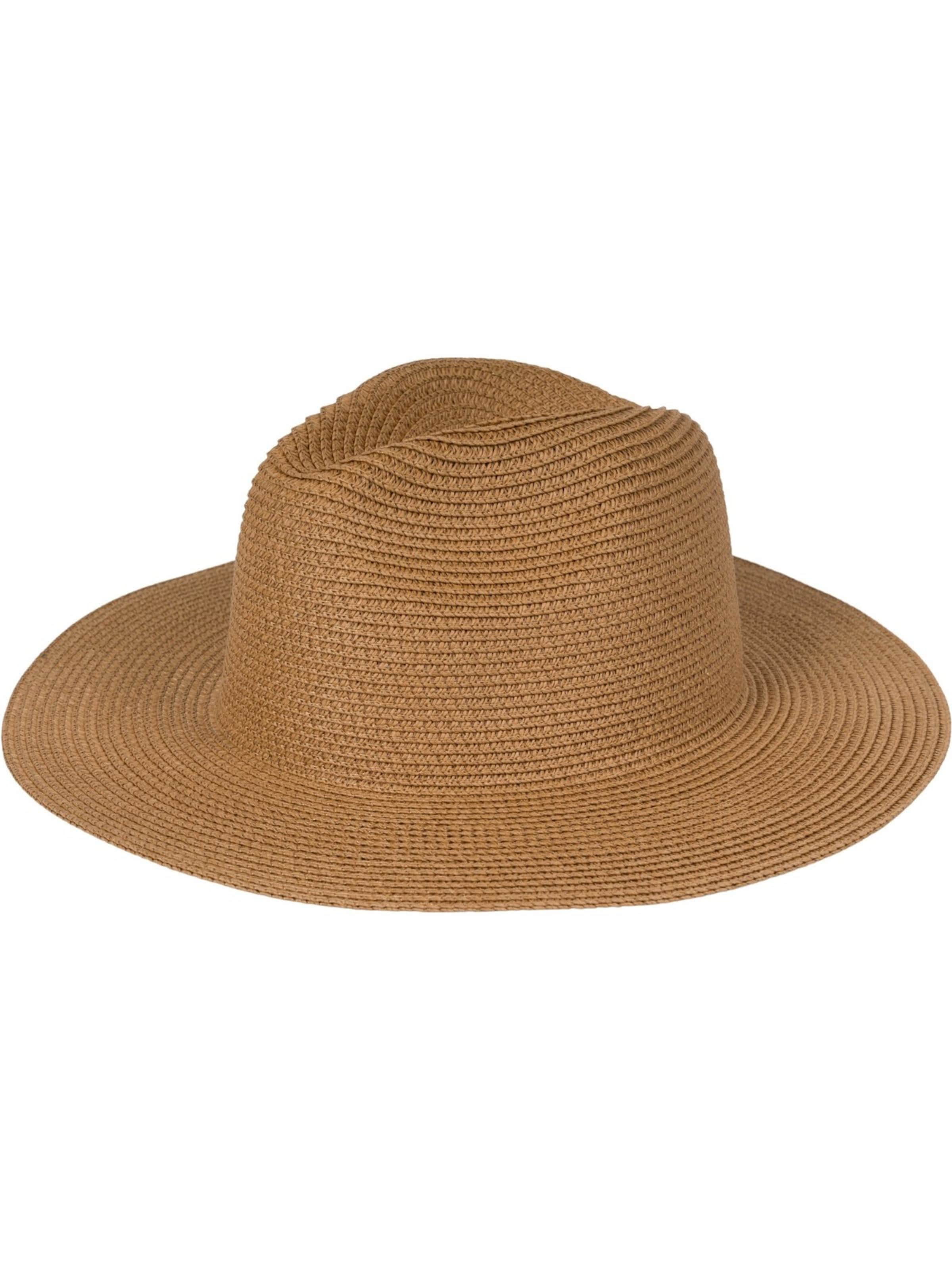 styleBREAKER Hat 'Panama Strohhut - Knautschhut' in Brown
