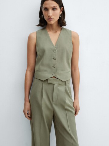 MANGO Suit Vest 'Alicante' in Green: front