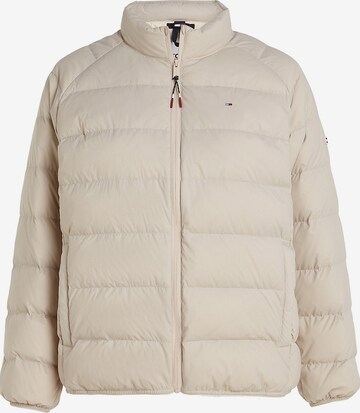 Tommy Jeans Curve Jacke in Beige: predná strana