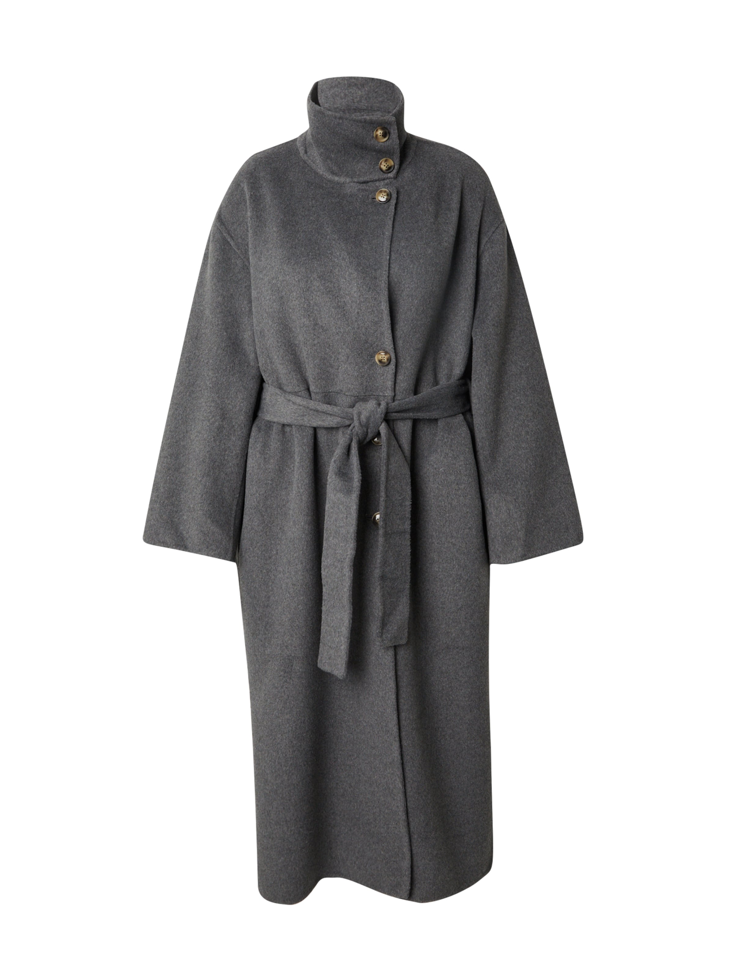 Guido Maria Kretschmer Curvy Tussenmantel 'Christiana' in Grijs: voorkant