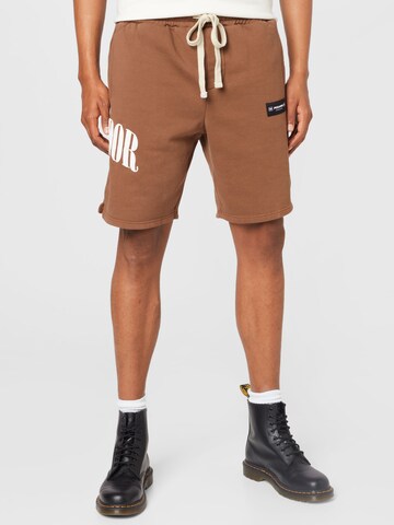 Pegador Pants in Brown: front