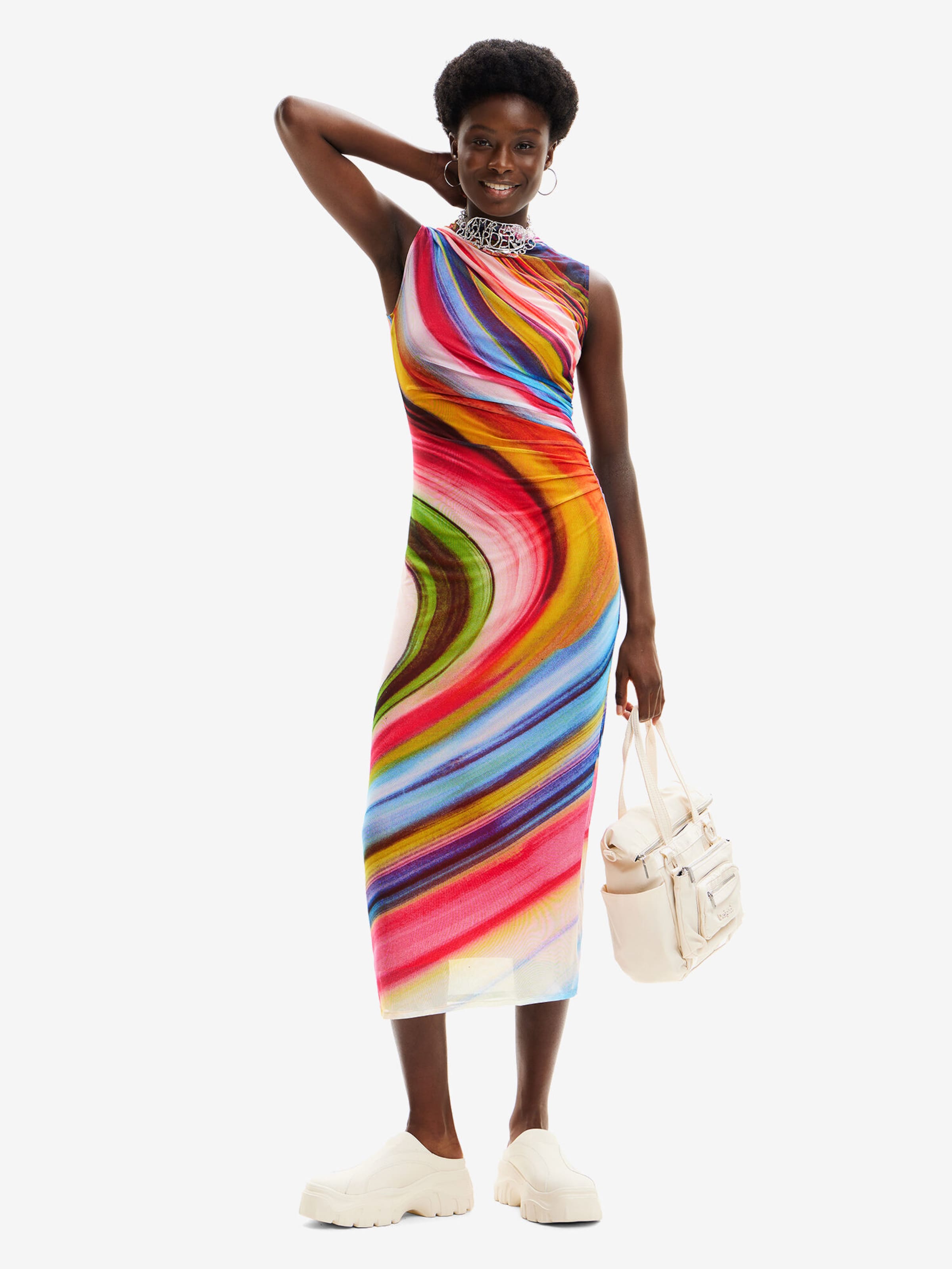 Robe Desigual en Melange De Couleurs ABOUT YOU
