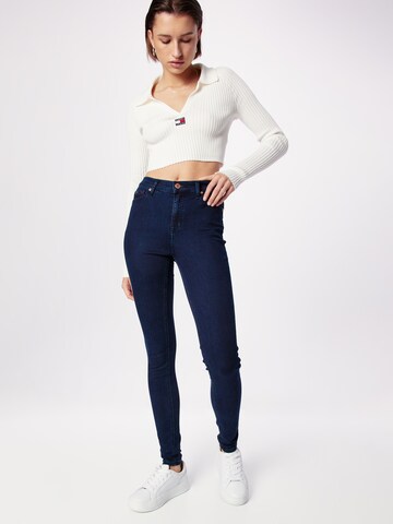 Tommy Jeans Skinny Džíny 'Nora' – modrá: přední strana