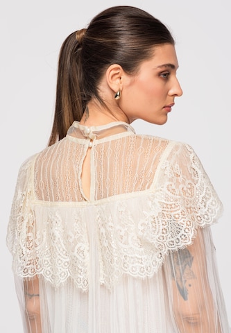 Ombre Blouse in Beige