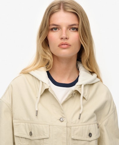 Superdry Tussenjas in de kleur Beige, Productweergave