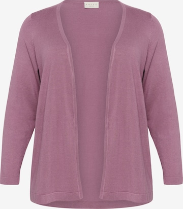 Cardigan KAFFE CURVE en violet : devant