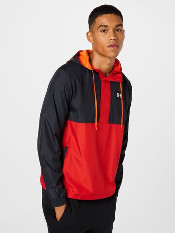 UNDER ARMOUR Athletic Jacket 'Alma Mater' in Red: front