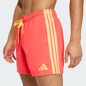 ADIDAS SPORTSWEAR Sportbadeshorts '3 STRIPES SWIM SHORTS 5' in Rot