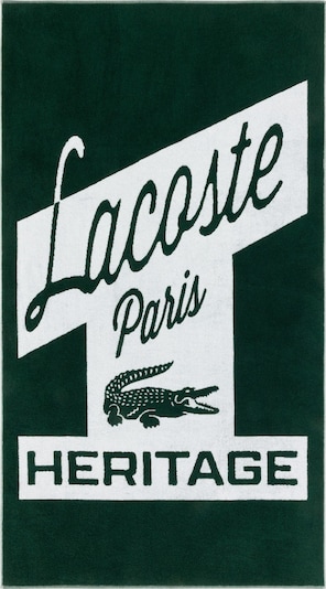 LACOSTE Strandtuch 'LRETRO' in One Size in dunkelgrün, Produktansicht