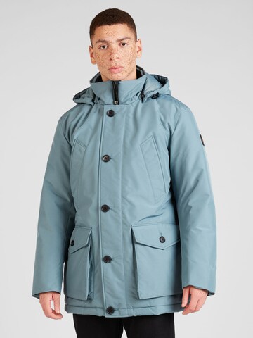 BOSS Winterparka 'Oasiss' in Blauw: voorkant