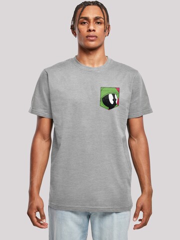 T-Shirt 'Looney Tunes Marvin The Martian Face' F4NT4STIC en gris : devant
