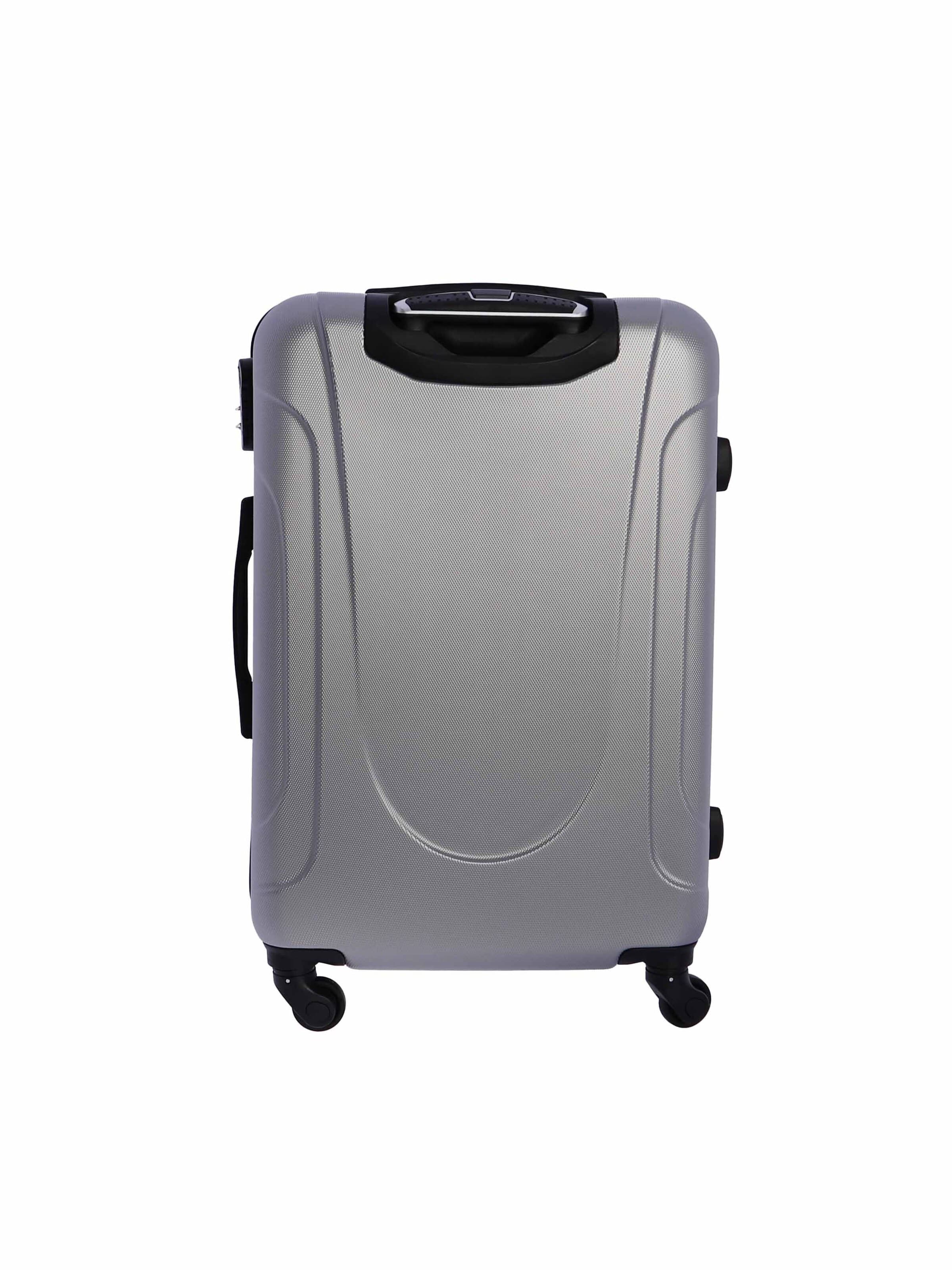 Coronel Tapioca - Carrito 'Coronel Tapioca Maleta Mediana 23 kg | Maleta de Viaje Rígida con 4 Ruedas Dobles 360º, Candado numérico y Asa Telescópica | Equipaje Resistente al Agua para Viajes en Avión' en plata