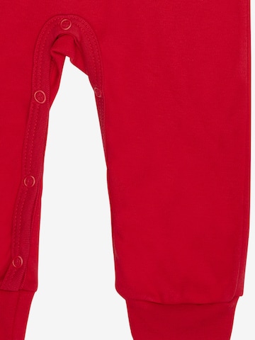 loud + proud Дънки Tapered Leg Панталон с презрамки в червено