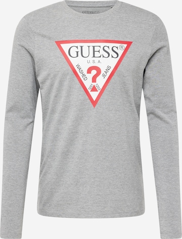 T-Shirt GUESS en gris : devant