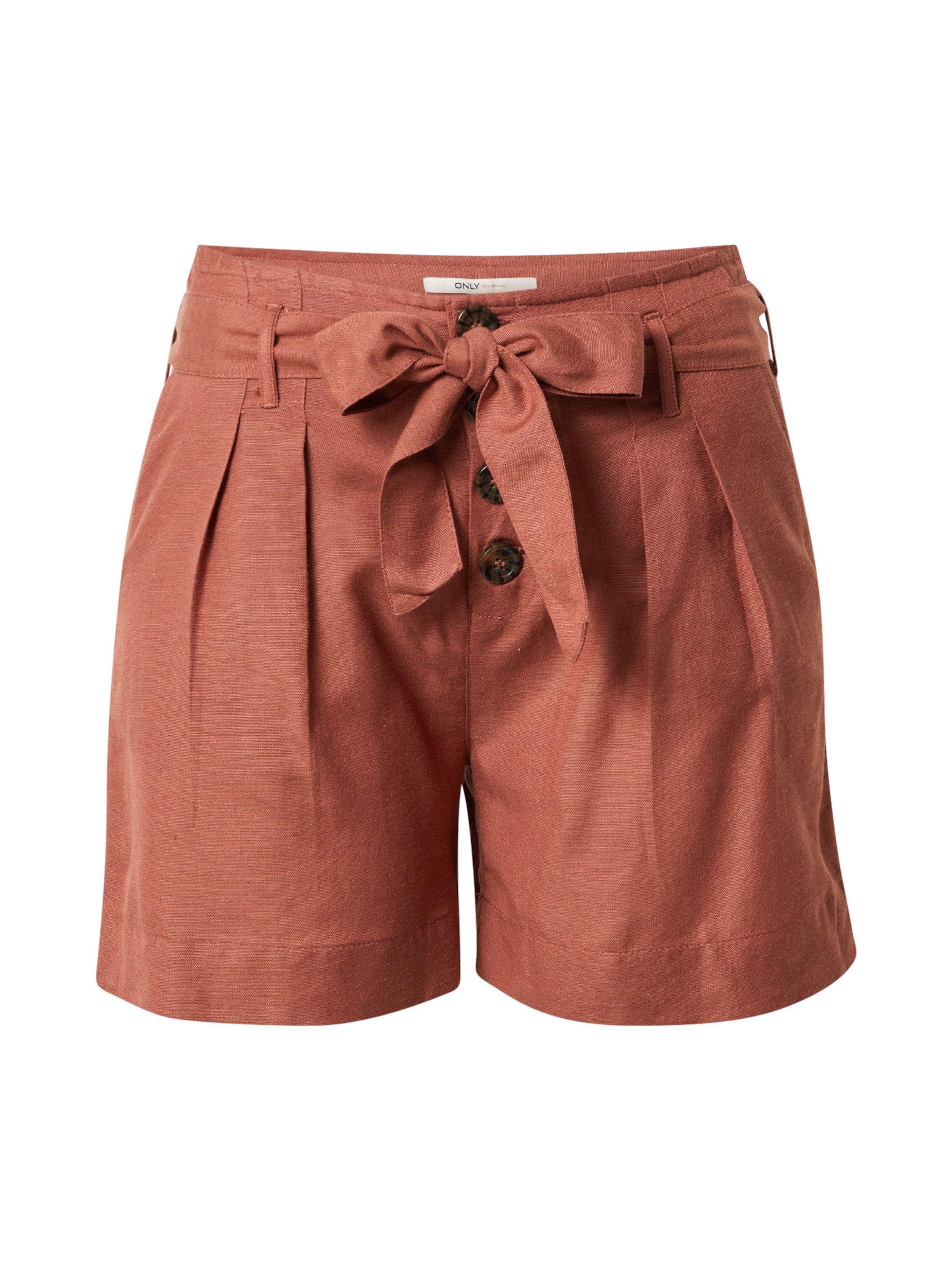 ONLY Loosefit Veckad byxa i röd: framsida