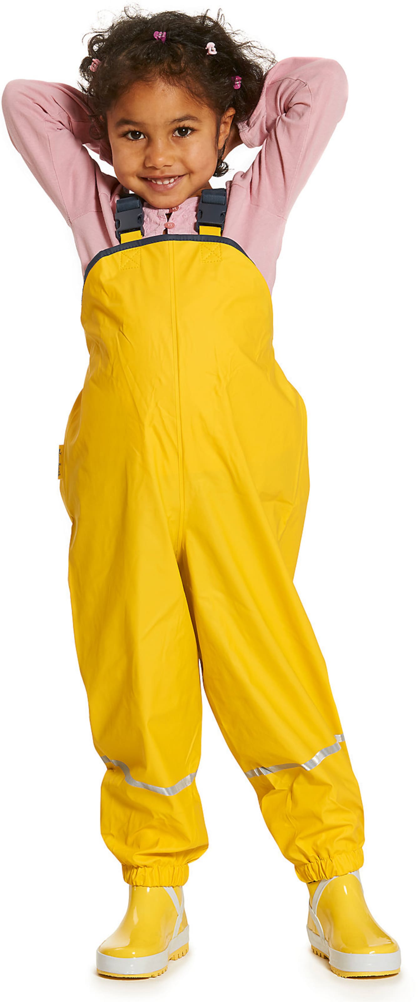 PLAYSHOES Athletic Pants in Yellow: front